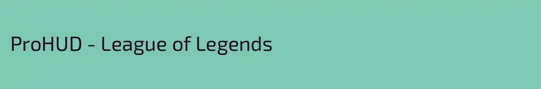 ProHUD - League of Legends
